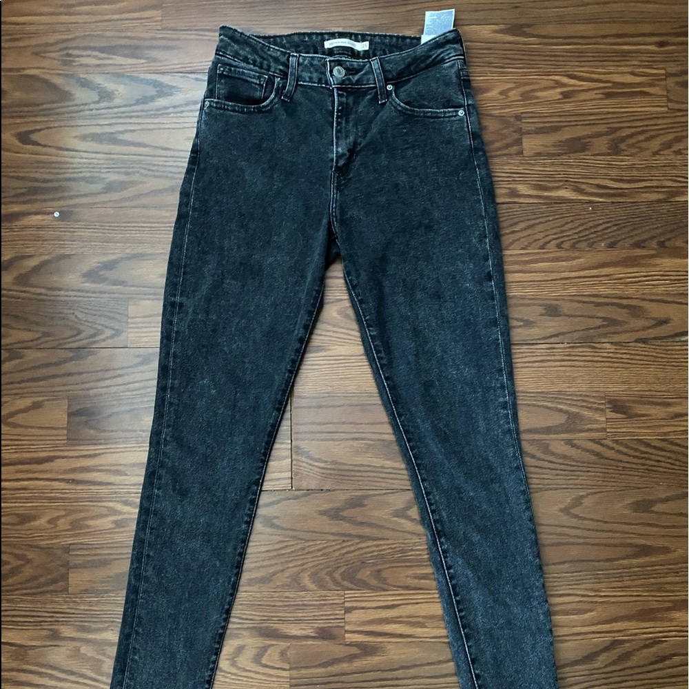 Levi's High Waisted Acid Wash Jeans